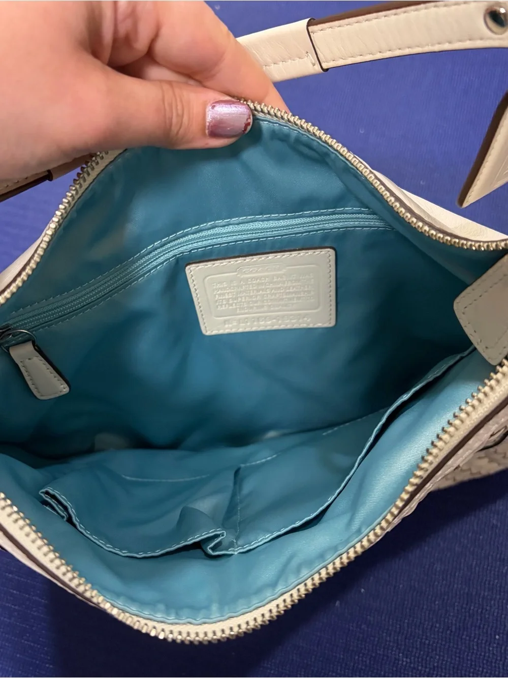 Coach Woven Kristin Hobo Bag - Picture 2 of 5